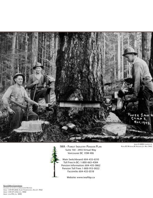 Annual Report 2010 - IWA Forest Industry Pension Plan