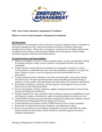 job description for project coordinator
