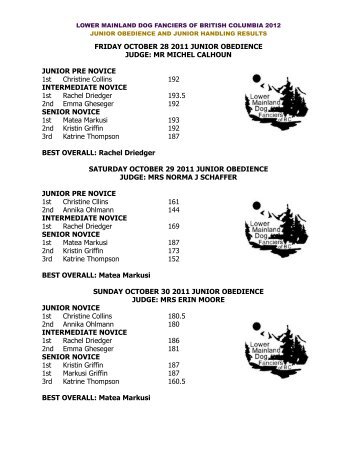 results - BC Dog Show Services