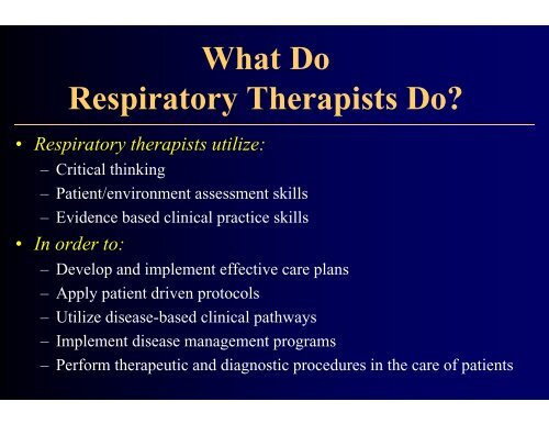 Respiratory Care - Darton College