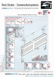Montageanleitung Plissee Typ VS SD - Schattenspender.de