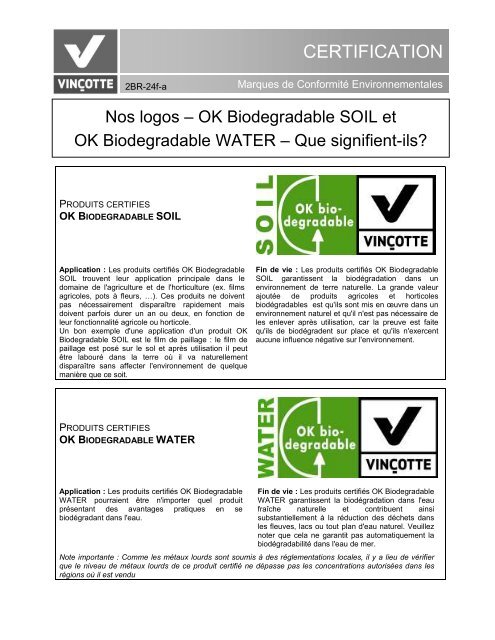 CERTIFICATION - OK compost