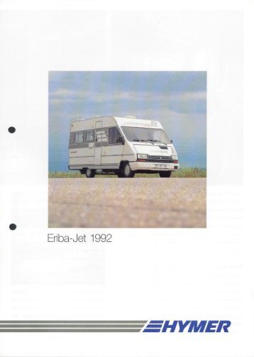 Eriba Jet 1992 - Prospekt - Wir lieben Oldtimer