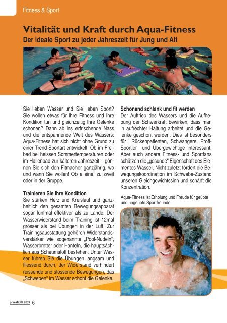 Primafit Ausgabe April 2009 - primafit.ch