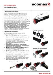 MX-Funkantriebe Montage - rollladenbilliger.de