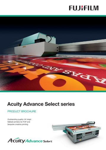 EU3210 Acuity Advance UV flatbed series Brochure ... - Fujifilm Sericol
