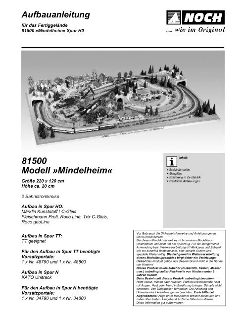 Gleisplan Mindelheim 2009 - Noch