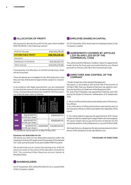 FINANCIAL REPORT 2012 - Keolis