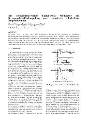 Ein zeitkontinuierlicher Sigma-Delta Modulator mit ... - DGBMT