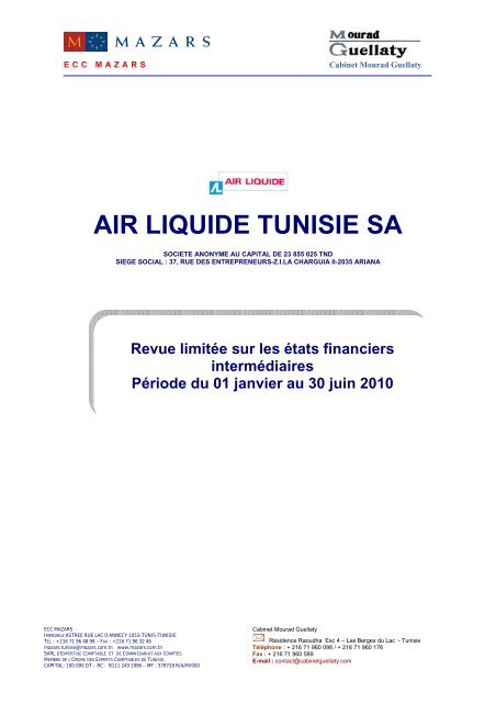 AIR LIQUIDE TUNISIE SA - Tustex