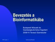 Szekvencia IllesztÃ©s - Budapesti MÅ±szaki Ã©s GazdasÃ¡gtudomÃ¡nyi ...