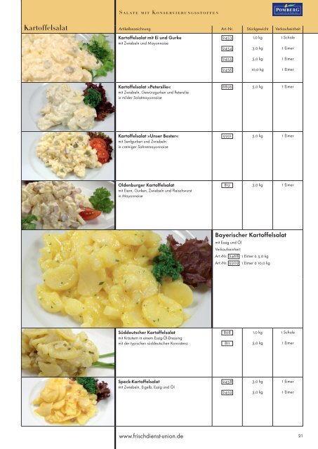 Feinkost - Frischdienst-Union