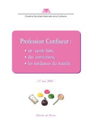 Profession Confiseur - Chambre Syndicale Nationale de la Confiserie