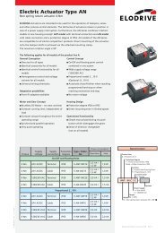 Electric Actuator Type AN - Elodrive