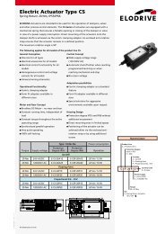 Electric Actuator Type CS - Elodrive