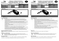 Montage- und Betriebsanleitung Stellantriebe Typ CF(P ... - Elodrive