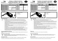 Montage- und Betriebsanleitung Stellantriebe Typ CE(P ... - Elodrive