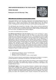 2008 european museum of the year award press release