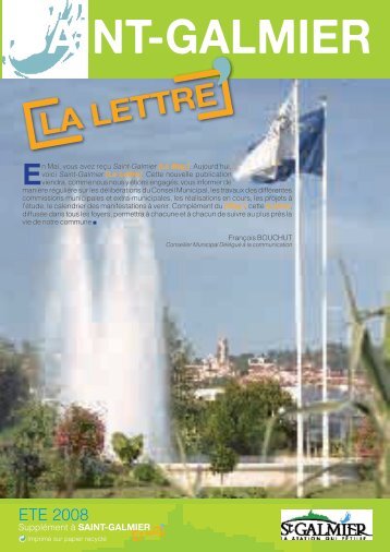 La Lettre NÂ°1 - Site officiel - Mairie de Saint-Galmier