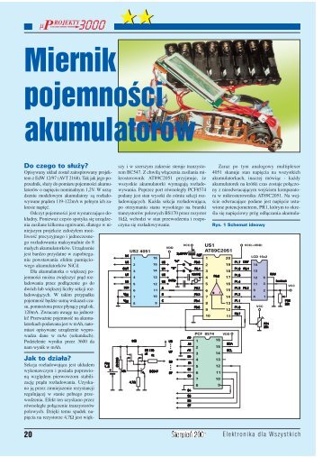 Miernik pojemności akumulatorów (296KB) - Elportal