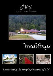 Wedding Reception Menus