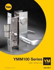 Yale PBR 8802FL 613E Heavy Duty Mortise Lockset Lever Privacy