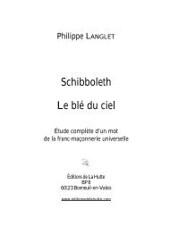 Schibboleth Le blé du ciel - Editions de la Hutte