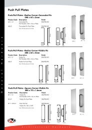 Push Pull Plates - Nova Hardware