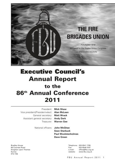 Report - Fire Brigades Union