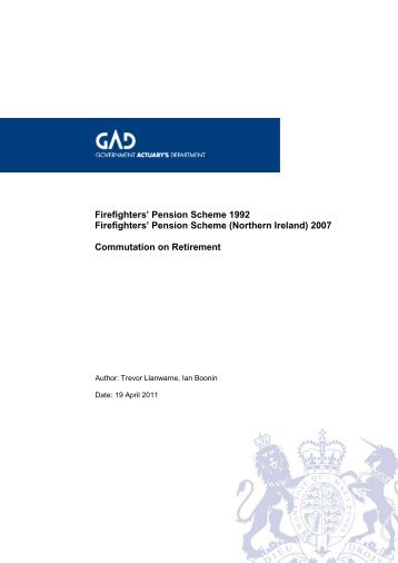 FPS commutation guidance - Department for Communities and ...