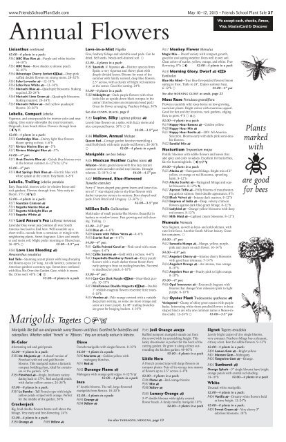 View the 2013 56-page PDF here - Friends School Plant Sale