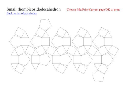 Polyhedra list