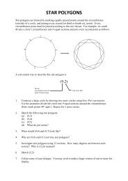 STAR POLYGONS