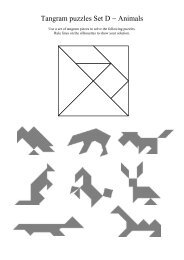 Tangram puzzles Set D - Animals