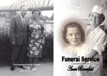 Order of Service BROOMFIELD.pub - The Searson Family Funeral ...