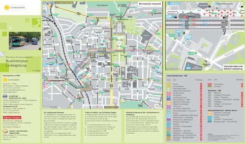 Buslinienplan Ludwigsburg - Ludwigsburger Verkehrslinien