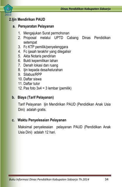 BUKU INFORMASI 2014