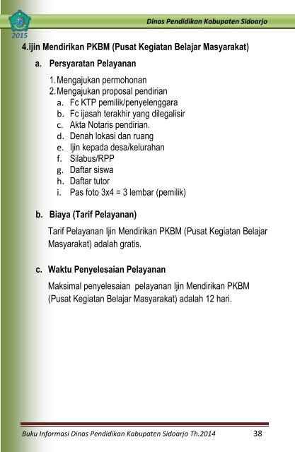 BUKU INFORMASI 2014