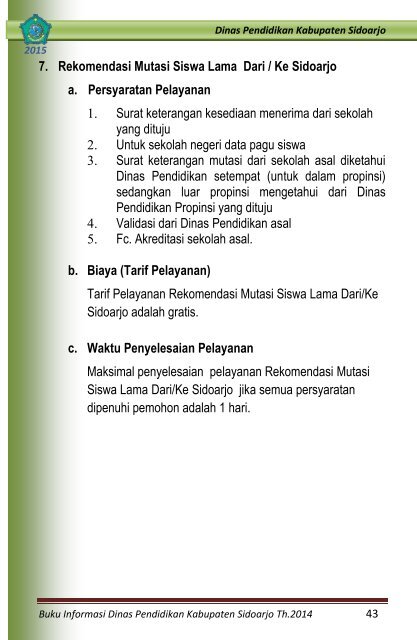 BUKU INFORMASI 2014