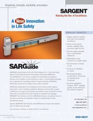 1099.SARGuide sell sht 11 - Sargent Locks