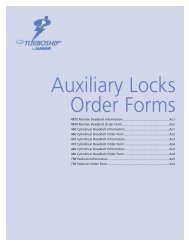 Order Form - Sargent Locks