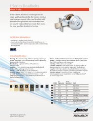 E Series Deadbolts