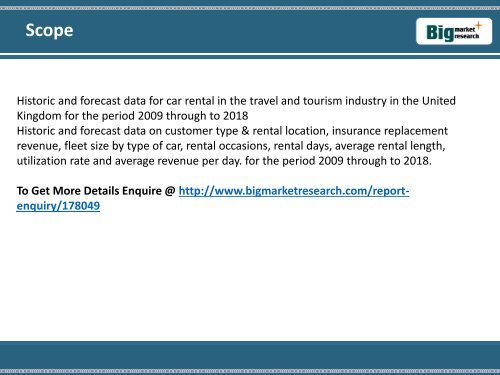 Car Rental in the United Kingdom to 2018: Market Databook