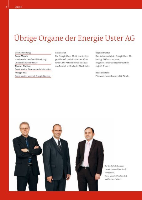 zuverlässig kompetent für Sie da - Energie Uster AG