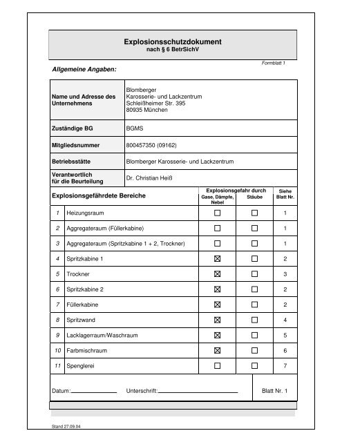 Explosionsschutzdokument Erstellen: So Geht’S / 4.3 Checkliste – MQNCEM