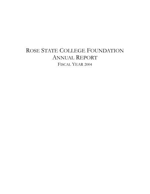 2004 - Rose State College