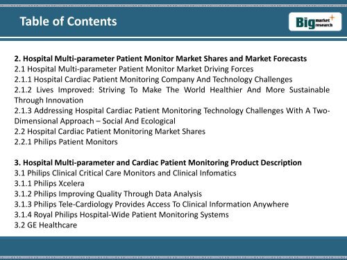2019 Worldwide Hospital Patient Multi-Parameter Monitors Market Strategies
