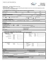 UHC Vision Claim Transmittal Form - RoseNet