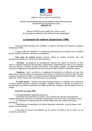 Dossier de presse réalisé par la préfecture - Risques Majeurs et ...