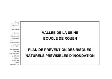 PPRI de la Vallée de Seine - Risques Majeurs et Environnement